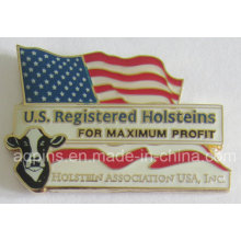 America Brass Corporate Anstecknadel mit gedruckten Logo (Badge-205)